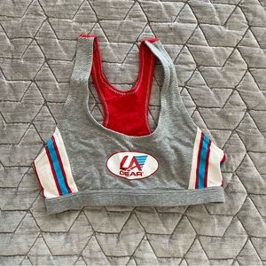 Vtg LA Gear Retro Striped Sports Bra